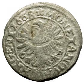 Obrazek 2 dla: 1 krajcar 1668 Chrystian Wołowski Księstwo Brzesko  Legnicko  Wołowskie Brzeg