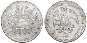 Obrazek dla: 8 reali 1890 MoAM Meksyk srebro