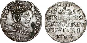 Obrazek dla: Trojak 1590 Zygmunt III Waza Ryga