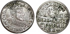 Obrazek dla: Trojak 1591 Zygmunt III Waza Ryga