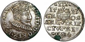 Obrazek dla: Trojak 1593 Zygmunt III Waza Ryga