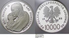 Obrazek dla: 10000 złotych 1988 Jan Paweł II X lat PF 68