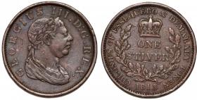 Obrazek dla: 1 stiver 1813 Jerzy III Gujana Essequibo Demerary