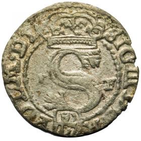 Obrazek 2 dla: Szeląg 1591 Zygmunt III Waza Olkusz