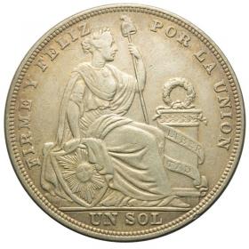 Obrazek dla: 1 sol 1924 Peru srebro