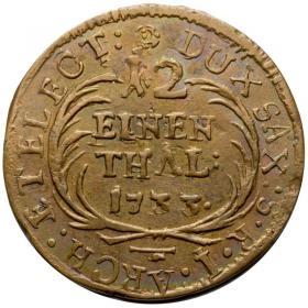 Obrazek dla: 1/12 talara 1733 August III IGS Lipsk