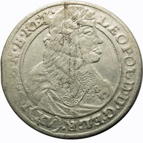 Obrazek dla: 15 krajcarów 1663 Leopold I Habsburg Wrocław