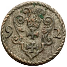 Obrazek dla: Denar 1592 Zygmunt III Waza Gdańsk