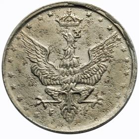 Obrazek 2 dla: 5 fenigów 1918 Królestwo Polskie Stuttgart