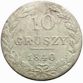 Obrazek dla: 10 groszy 1840 byłe Królestwo Polskie Warszawa