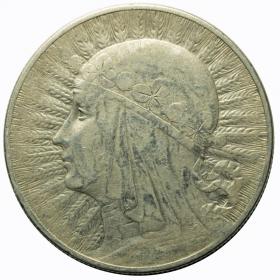 Obrazek dla: 10 złotych 1933 Głowa Kobiety II RP Warszawa