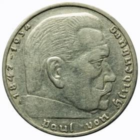 Obrazek dla: 2 marki 1937 A Niemcy Berlin