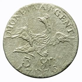 Obrazek 2 dla: 3 krajcary 1776 Fryderyk II Wielki Królewiec