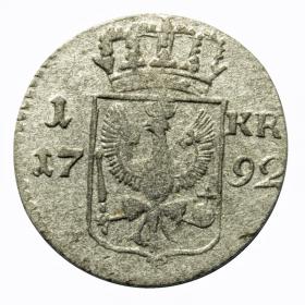 Obrazek 2 dla: 1 krajcar 1792 Fryderyk Wilhelm II Śląsk
