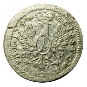 Obrazek 2 dla: 1 krajcar 1746 Fryderyk II Wielki Niemcy Bayereuth