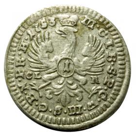 Obrazek 2 dla: 1 krajcar 1753 Fryderyk II Wielki Niemcy Bayereuth