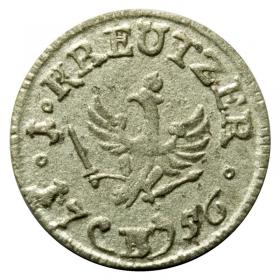 Obrazek 2 dla: 1 krajcar 1756 Fryderyk II Wielki Niemcy Wrocław