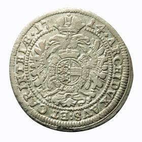 Obrazek 2 dla: 3 krajcary 1714 Karol VI Habsburg Węgry