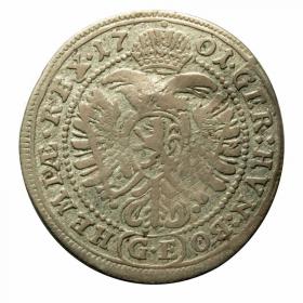 Obrazek 2 dla: 3 krajcary 1701 Leopold I Habsburg Czechy Praga