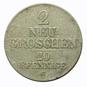 Obrazek dla: 2 nowe grosze 1842 Fryderyk August II Austria