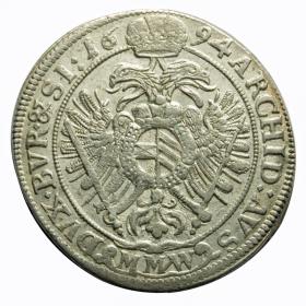 Obrazek 2 dla: 15 krajcarów 1694 Leopold I Habsburg Wrocław
