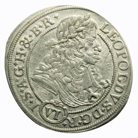 Obrazek dla: 6 krajcarów 1685 Leopold I Habsburg Wrocław