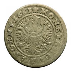 Obrazek 2 dla: 3 krajcary 1661 Jerzy III Brzeski Księstwo Brzesko  Legnicko  Wołowskie Brzeg