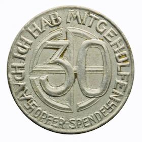 Obrazek 2 dla: 30 Opferpfennig Adolf Hitler NSDAP Niemcy