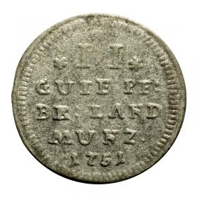 Obrazek dla: 2 gute groschen 1751 Fryderyk III Margrabia Brandenburski Niemcy Bayreuth