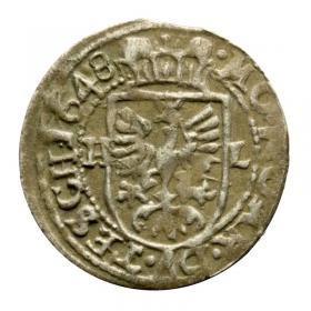 Obrazek 2 dla: 1 krajcar 1648 Elżbieta Lukrecja Księstwo Cieszyńskie Cieszyn