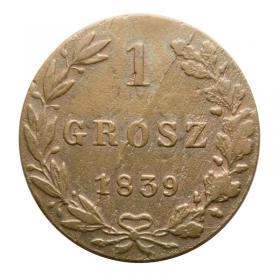 Obrazek dla: 1 grosz 1839 Królestwo Polskie Warszawa