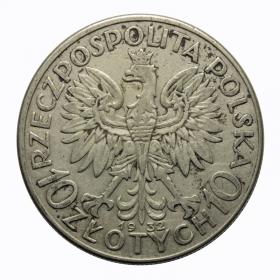 Obrazek 2 dla: 10 złotych 1932 Głowa Kobiety II RP Warszawa