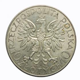 Obrazek 2 dla: 10 złotych 1932 Głowa Kobiety II RP Warszawa