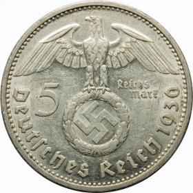 Obrazek 2 dla: 5 marek 1936 F Paul von Hindenburg Stuttgart