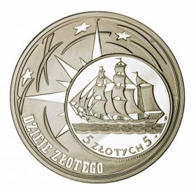 Obrazek dla: 10 zl 2005 Dzieje Złotego Żaglowiec