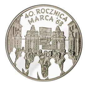Obrazek dla: 10 zł 2008 40 rocznica marca '68