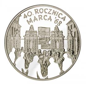 Obrazek dla: 10 zł 2008 40 rocznica marca '68