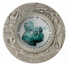 Obrazek dla: 10 zł 2008 400 rocznica osadnictwa w Ameryce Płn.