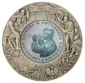 Obrazek 2 dla: 10 zł 2008 400 rocznica osadnictwa w Ameryce Płn.