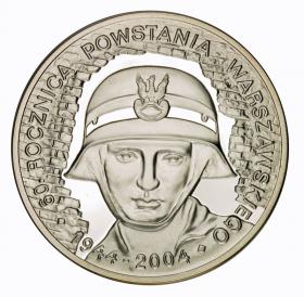 Obrazek dla: 10 zł 2004 60 rocznica Powstania Warszawskiego
