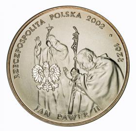 Obrazek 2 dla: 10 zł 2002 Jan Paweł II Pontifex Maximus