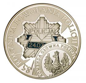 Obrazek dla: 10 zł 2004 85 rocznica powołania Policji