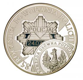 Obrazek dla: 10 zł 2004 85 rocznica powołania Policji