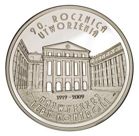 Obrazek dla: 10 zł 2009 90 rocznica utworzenia Najwyższej Izby Kontroli