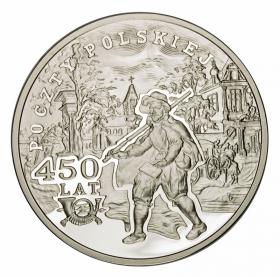 Obrazek dla: 10 zł 2008 450 lat Poczty Polskiej