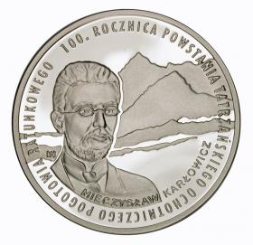 Obrazek dla: 10 zł 2009 100 rocznica powstania Tatrzańskiego Ochotniczego Pogotowia Ratunkowego