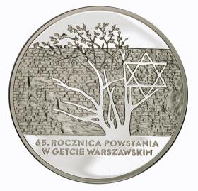 Obrazek dla: 20 zł 2008 65 rocznica powstania w Getcie Warszawskim