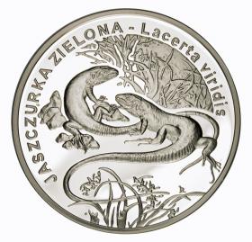 Obrazek dla: 20 zł 2009 Jaszczurka Zielona