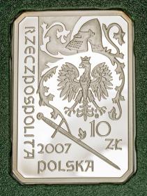 Obrazek 2 dla: 10 zł 2007 Rycerz Ciężkozbrojny XV wiek