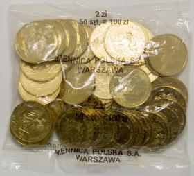 Obrazek dla: 2 zł 2010 Podkowiec Mały 50 sztuk worek menniczy